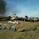 Militarized police raid a #NoDAPL resistance camp in Cannonball, N.D., on Oct. 27, 2016.
Twitter